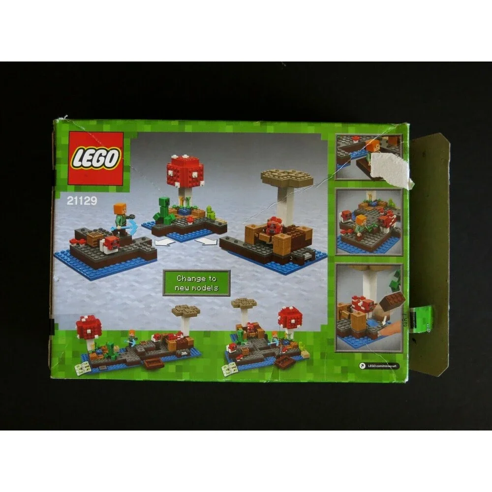 LEGO Minecraft The Mushroom Island set box manual 21129 Retired 1 missing pc 247